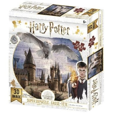 3D Puzzle Harry Potter - Bradavice a Hedvika / 500 dlk - neuveden