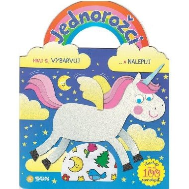 Jednoroci modr - Hraj si, vybarvuj a nalepuj - Nakladatelstv SUN