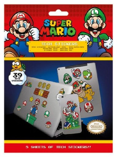 Sada Samolepek, Super Mario - neuveden