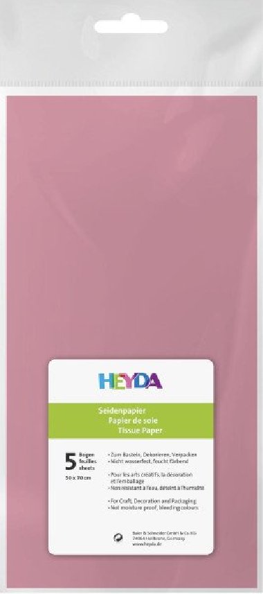 HEYDA Hedvbn papr 50 x 70 cm - rov 5 ks - neuveden
