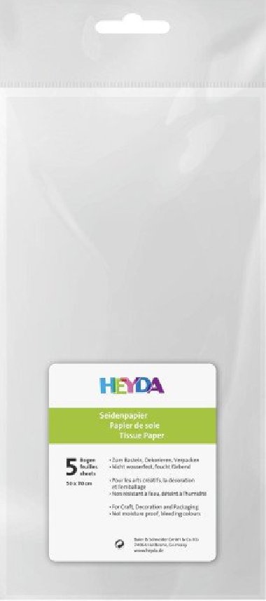 HEYDA Hedvbn papr 50 x 70 cm - bl 10 ks - neuveden