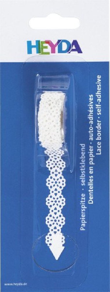 HEYDA Samolepic paprov krajka - kvtiny 14 mm x 2 m - neuveden