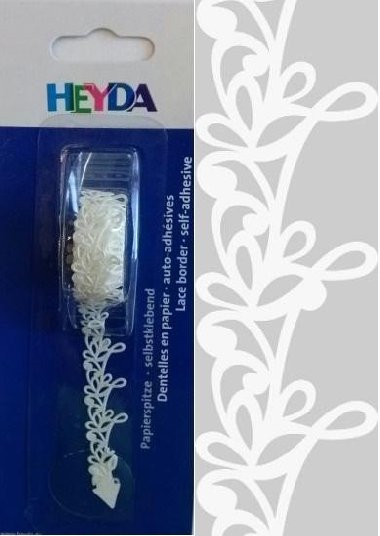 HEYDA Samolepic paprov krajka - ornament 10 mm x 2 m - neuveden