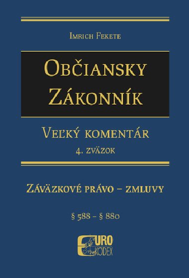 Obiansky zkonnk Zvzkov prvo - zmluvy - Imrich Fekete