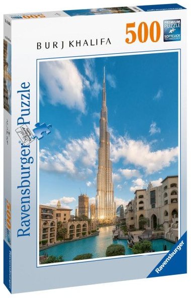 Ravensburger Puzzle - Burj Khalifa, Dubaj 500 dlk - neuveden