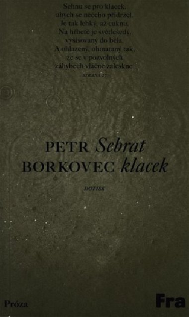 Sebrat klacek - Petr Borkovec