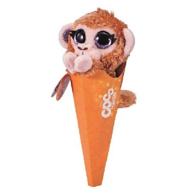 Coco plyšák v kornoutu s překvapením - Opička Kai - neuveden