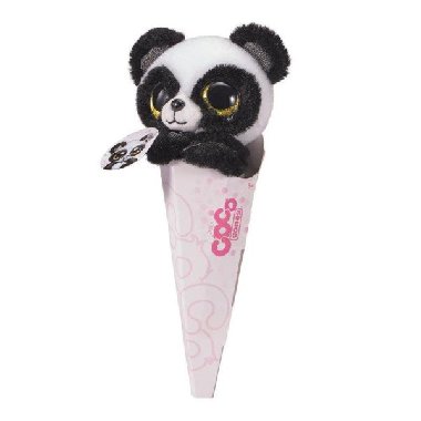 Coco plyšák v kornoutu s překvapením - Panda Pablo - neuveden
