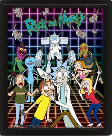 3D obraz Ricky a Morty - neuveden