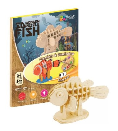NiXiM Devn 3D puzzle - Ryba - neuveden