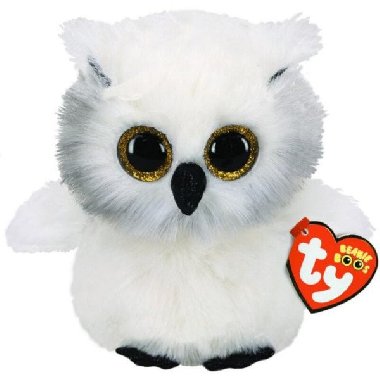 TY Boos AUSTIN - bl sova 24 cm - neuveden