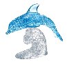 Skkajc delfn: 3D Crystal puzzle 95 dlk - neuveden