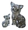 Koka s kotkem: 3D Crystal puzzle 49 dlk - neuveden