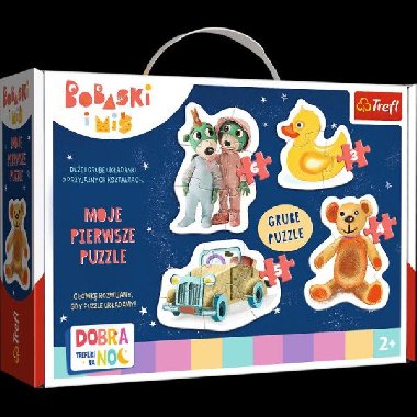 Baby puzzle - Dobrou noc, Treflci: Mil dti 4v1 (3,4,5,6 dlk) - neuveden