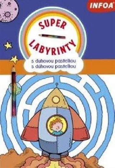 Super labyrinty s duhovou pastelkou - 