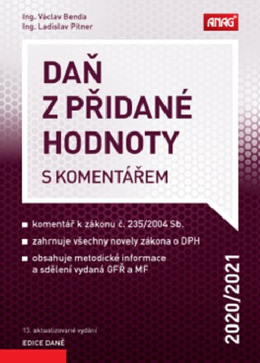 Daň z přidané hodnoty s komentářem 2020/2021 - Václav Benda
