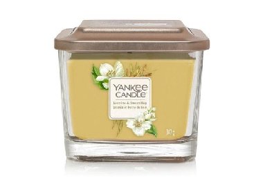 YANKEE CANDLE Jasmine & Sweet Hay svka 347g, 3 knoty - neuveden