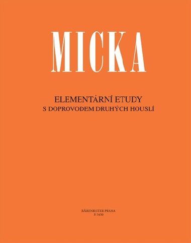 Elementrn etudy - Josef Micka