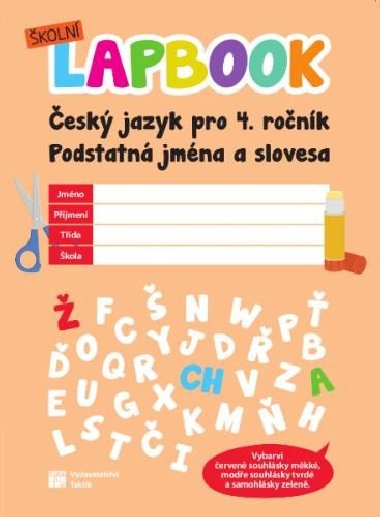 Školní lapbook: ČJ pro 4. ročník - Podstatná jména a slovesa - Taktik