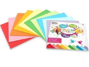 Grafix Sada barevnch papr 15 x 15 cm, 70g/m2 -120 ks - neuveden