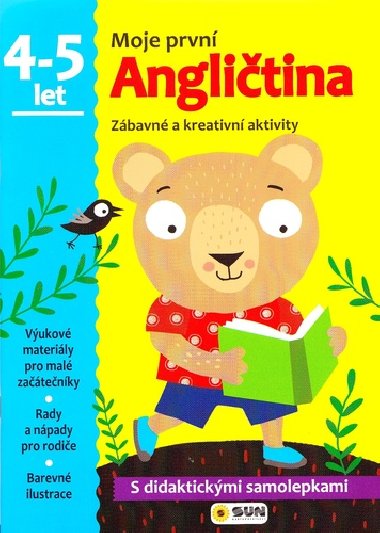 Angličtina - 4-5 roky - samolepky (Moje první angličtina) - Nakladatelství SUN