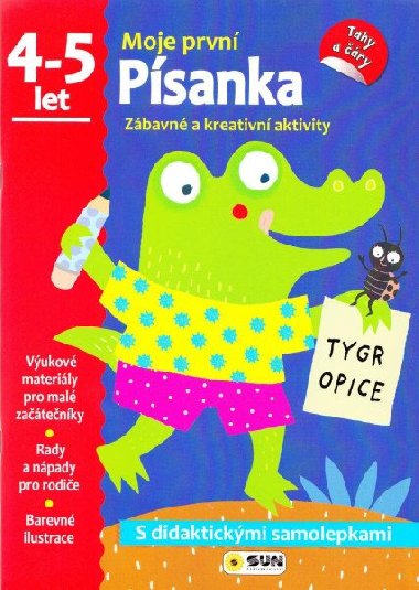 Psanka - 4-5 roky - samolepky (Moje prvn psanka) - neuveden