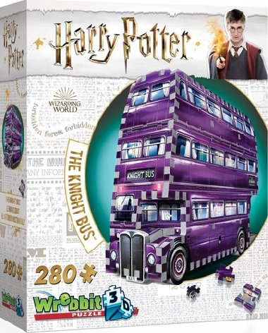 Harry Potter: Puzzle Wrebbit 3D - Zchrann autobus / 280 dlk - neuveden