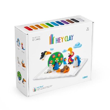 Hey Clay Kreativní modelovací sada - Ptáci (18 ks modelíny) - neuveden