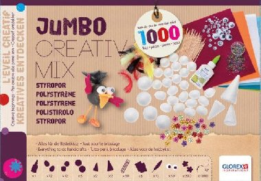 Grafix Jumbo kreativn sada - polystyren 1000 ks - neuveden