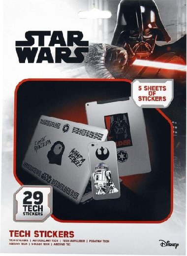 Samolepky Star Wars 29 ks - neuveden