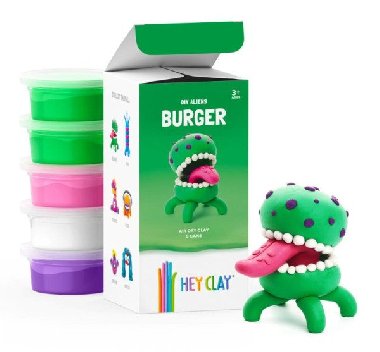 Hey Clay Kreativn modelovac sada - Burger - neuveden