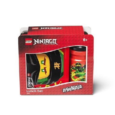 Svačinový set LEGO Ninjago Classic (láhev a box) - červená - Lego