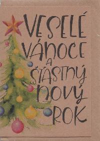 Pnko BeBechy A6 recyklovan papr Vesel Vnoce a astn Nov rok - Balouek