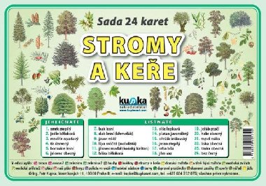 Sada 24 karet - stromy a keře - Petr Kupka