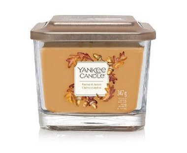 YANKEE CANDLE Amber & Acorn svka 347g / 3knoty - neuveden