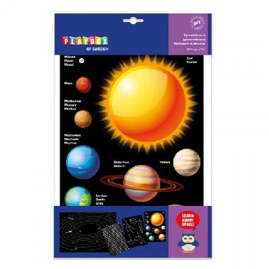Playbox Velk sada samolepek - Vesmr 250 ks - neuveden