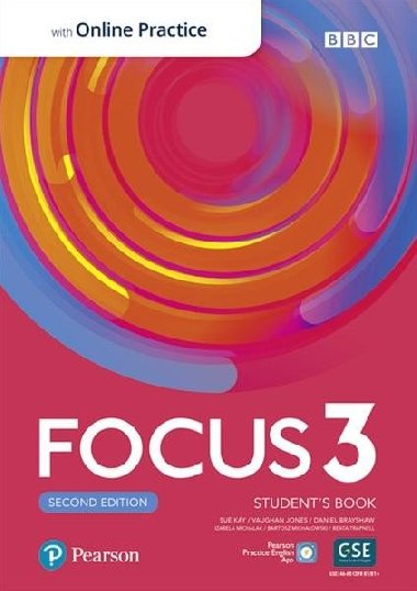 Focus 3 Students Book with Active Book with Standard MyEnglishLab, 2nd - Kay Sue