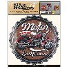 Wall decor Retro Motor California - samolepc dekorace 30,5x38 cm - neuveden