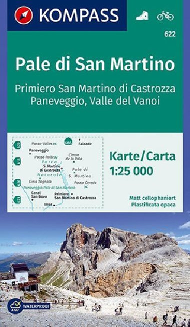 Pale di San Martino 622  1:25T     NKOM - neuveden