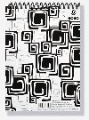 Blok BLACK & WHITE s horn plastovou spirlou A5, linka, 50 list - neuveden
