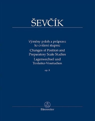 Vmny poloh a prprava ke cvien stupnic op. 8 - Otakar evk