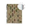 MIQUELRIUS poznmkov blok ECO NB-4, A5, 120 list, 80g, linkovan, karton, Leaves - neuveden