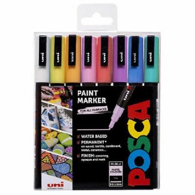 Posca Sada akrylovch popisova 0,9-1,3 mm - pastelov barvy 8 ks - neuveden