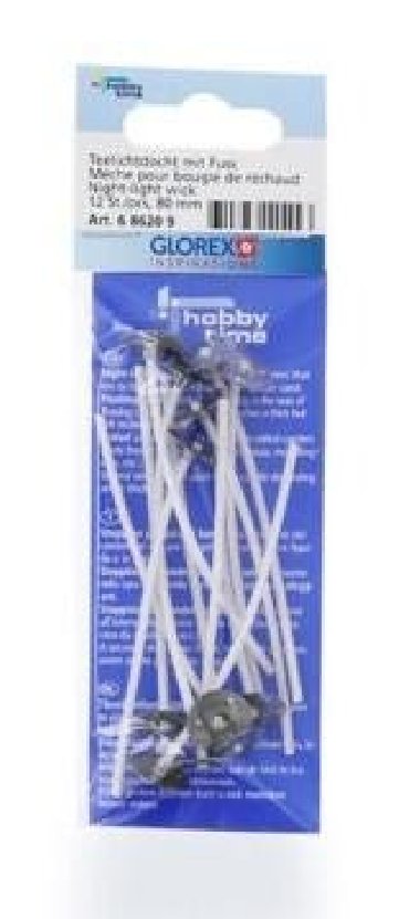 Glorex Knoty s koncovkou 80 mm povoskovan 12 ks - neuveden
