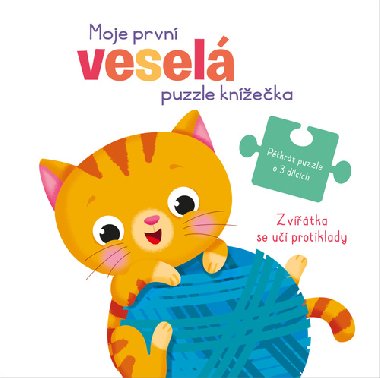 Moje první veselá puzzle knížečka Zvířátka se učí protiklady - 