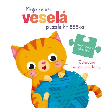 Moja prv vesel puzzle knika Zvieratk sa uia protiklady - 