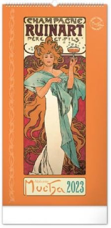 Kalend 2023 nstnn: Alfons Mucha, 33  64 cm - Alfons Mucha