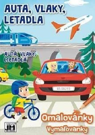 Auta, vlaky, letadla - Omalovnky A5+ - Jiri Models