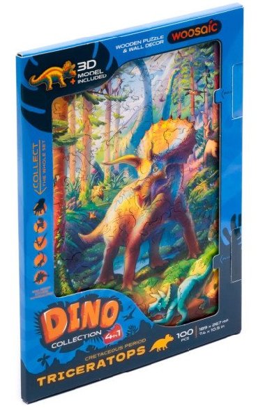 Unidragon devn puzzle Dinosaurus -Triceratops - neuveden