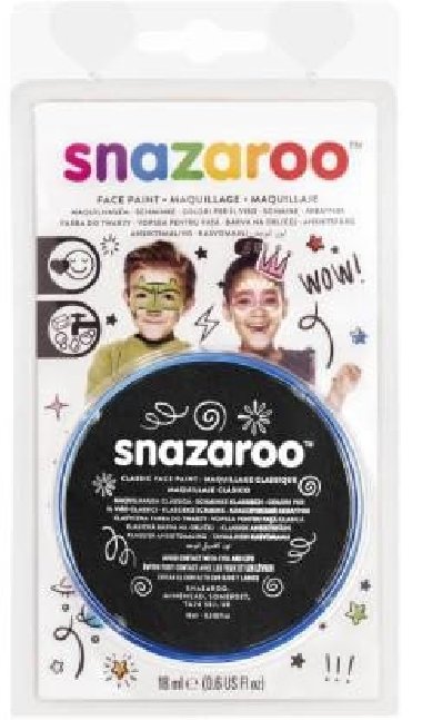 Snazaroo Barva na obliej 18 ml - ern - neuveden